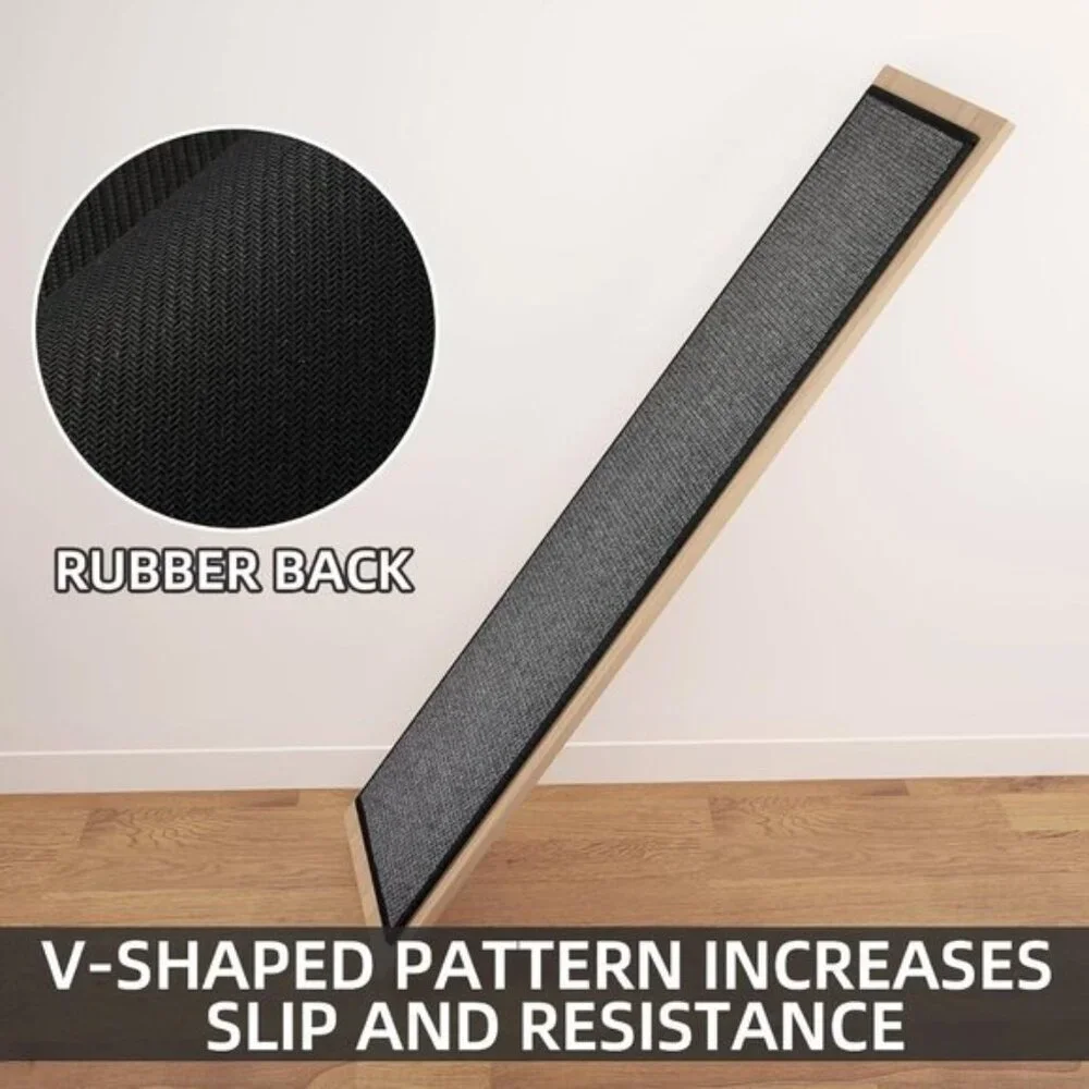 New Kitchen Mat Set of 2, Non-Slip, Absorbent Cushioned Mats for Kitchen - Black
